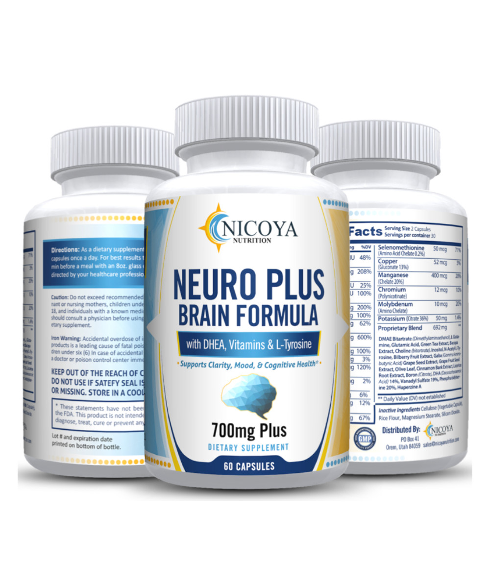 Neuro Brain & Focus 60ct, Healthy Memory Function, Clarity Nootropic Supplement