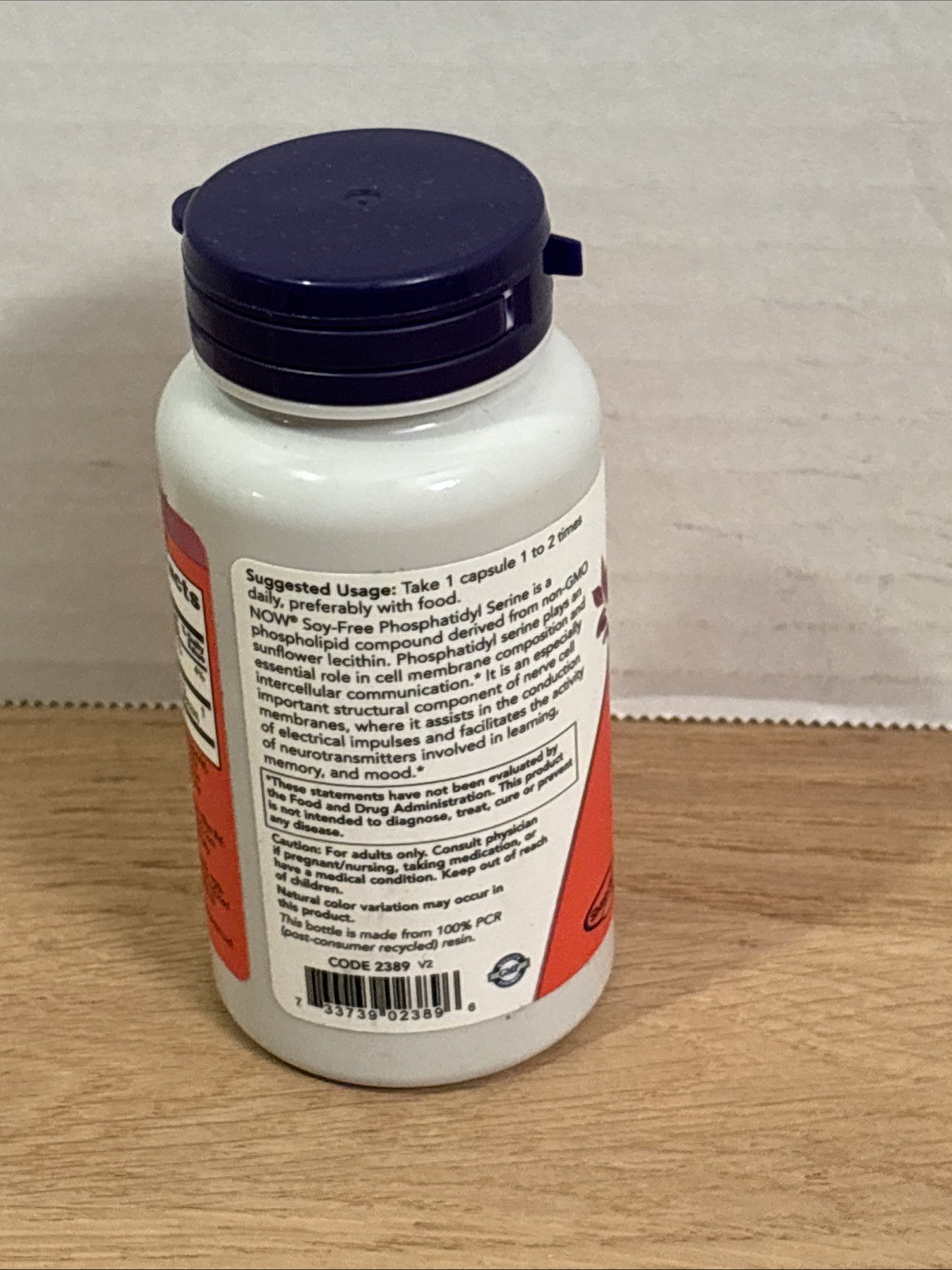 NOW FOODS Phosphatidyl Serine Soy-Free 150 mg 60 Veg Capsules