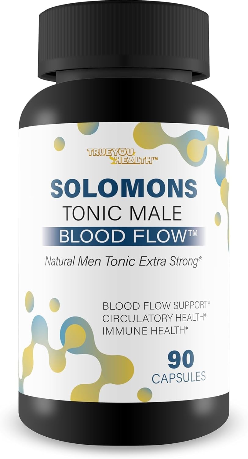Mens Blood Flow Circulation Support Supplement 90 Capsules Made in USA