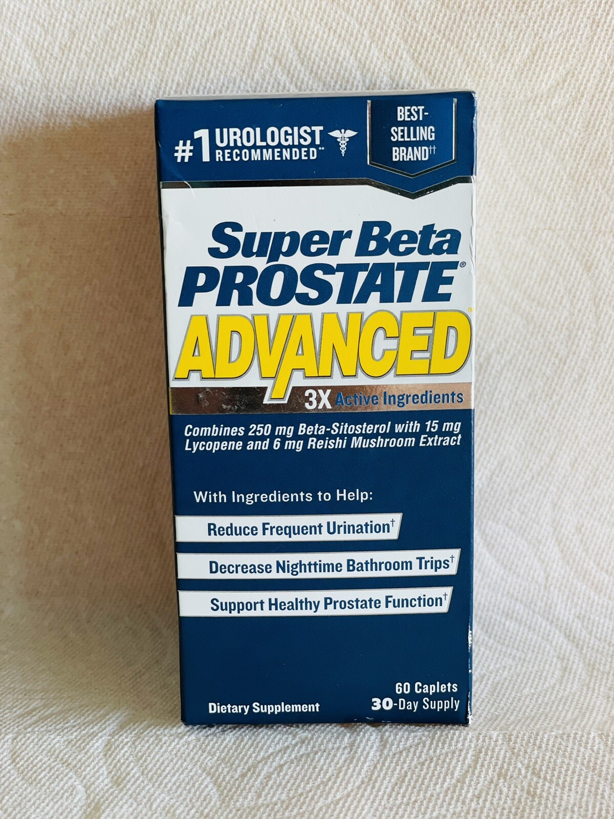 Super Beta Prostate Advanced New Vitality 60 Caplets Exp 08/25