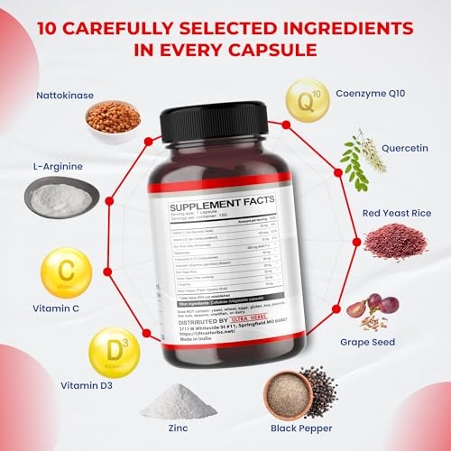 Nattokinase Supplement 4000FU, Enriched with CoQ10, 150-day supply (pack of 1)