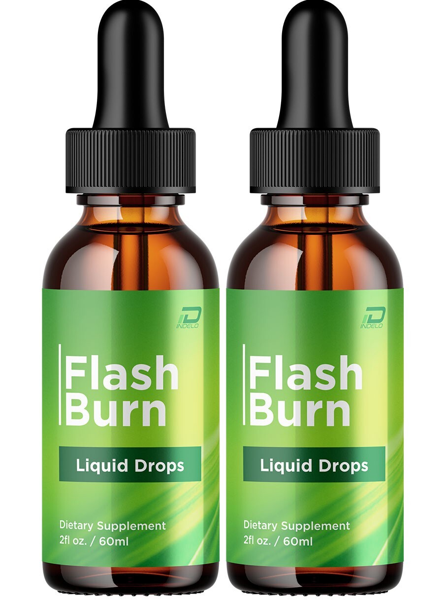 (2 Pack) Flash Burn Drops Healthy Formula – FlashBurn Liquid All Natural Healthy
