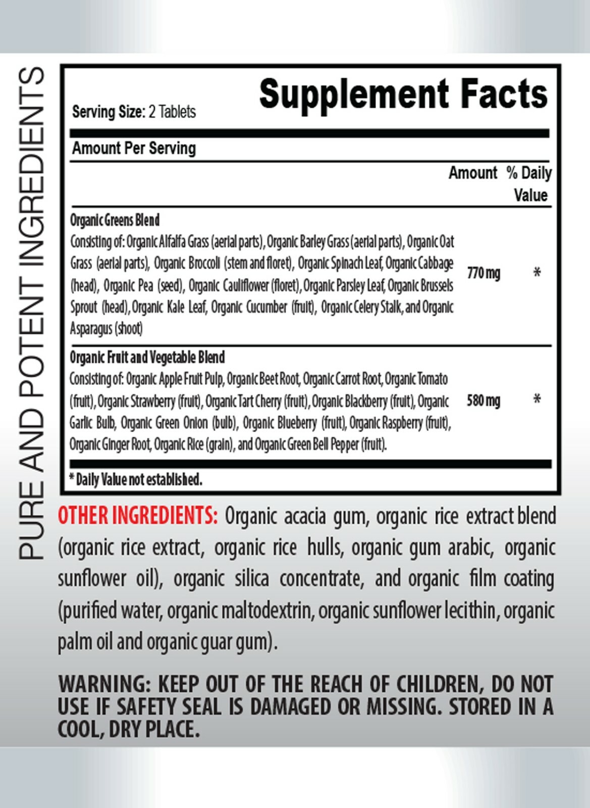 digestion advantage – ORGANIC GREENS – broccoli sprouts 2 BOTTLE
