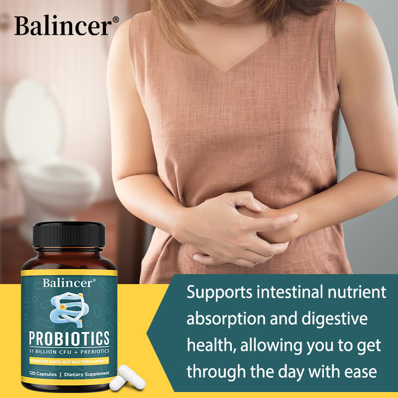 Probiotic Blend Contains 31 Billion CFU 120 Capsules Vitamin Supplement
