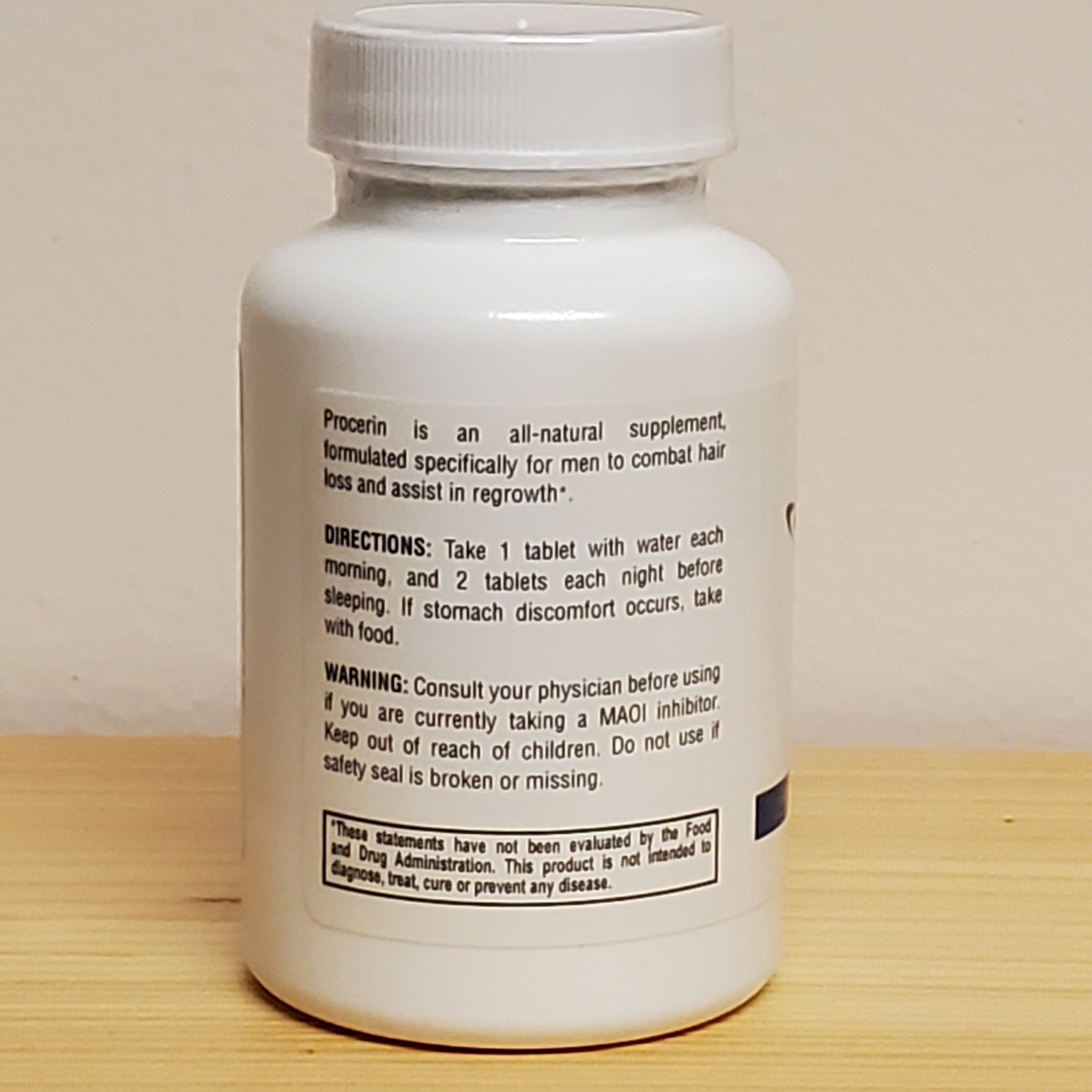 Procerin For Men Natural Supplement DHT Blocker Regrowth Hair Loss EXP 12/2026