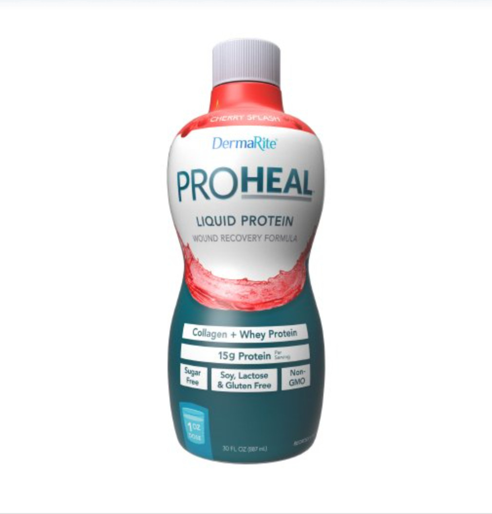 DermaRite ProHeal Oral Supplement Cherry Splash 30 oz – Case of 6