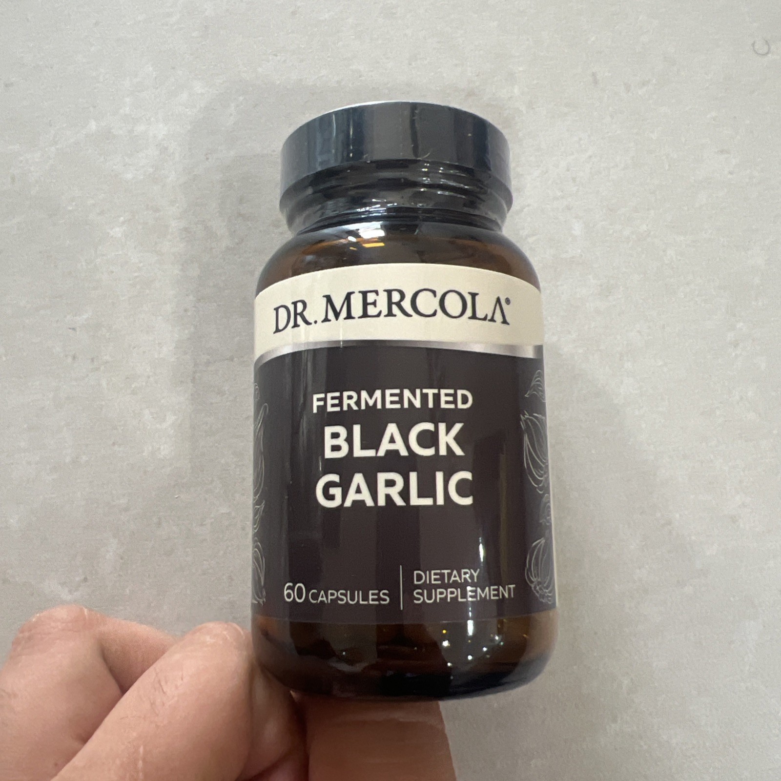 Dr. Mercola Fermented Black Garlic – Antioxidant 60 Count (Pack of 1) NEW&SEALED