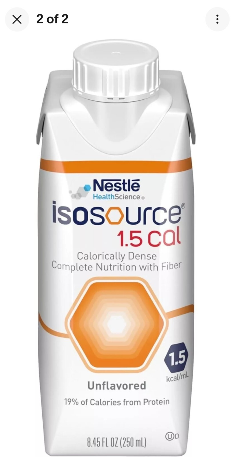 6 Nestle Isosource 1.5 Cal Tube Feeding Formula Unflavored 8.45oz March 31, 2027