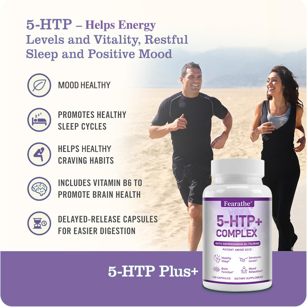 5-HTP Caps, Serotonin Support for Sleep and Stress, Supports Weight Loss, 5HTP