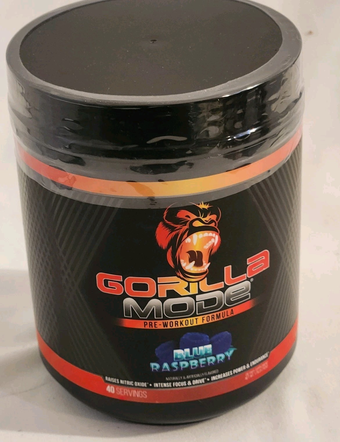 Gorilla Mode Pre-Workout – Blue Raspberry (40 Servings) …New Factory Sealed…
