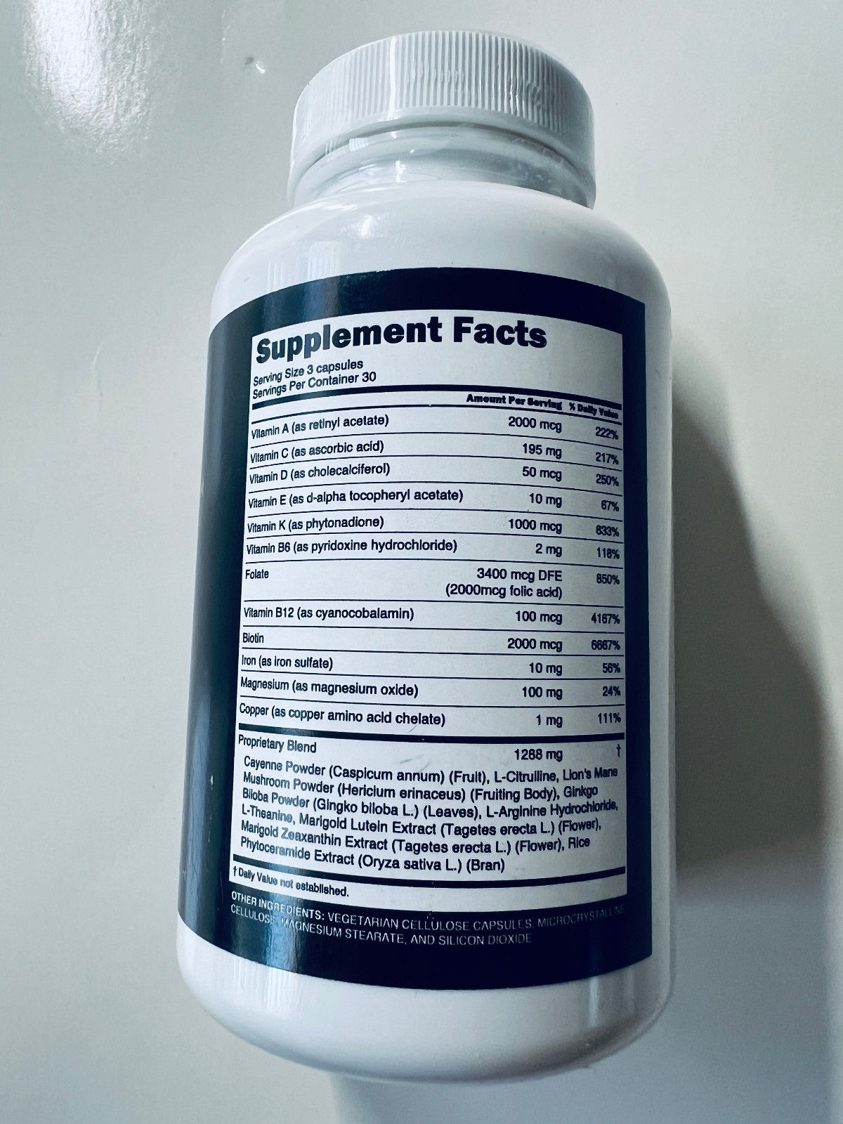 Brain Health Memory Focus Supplement Mental Clarity Capsules