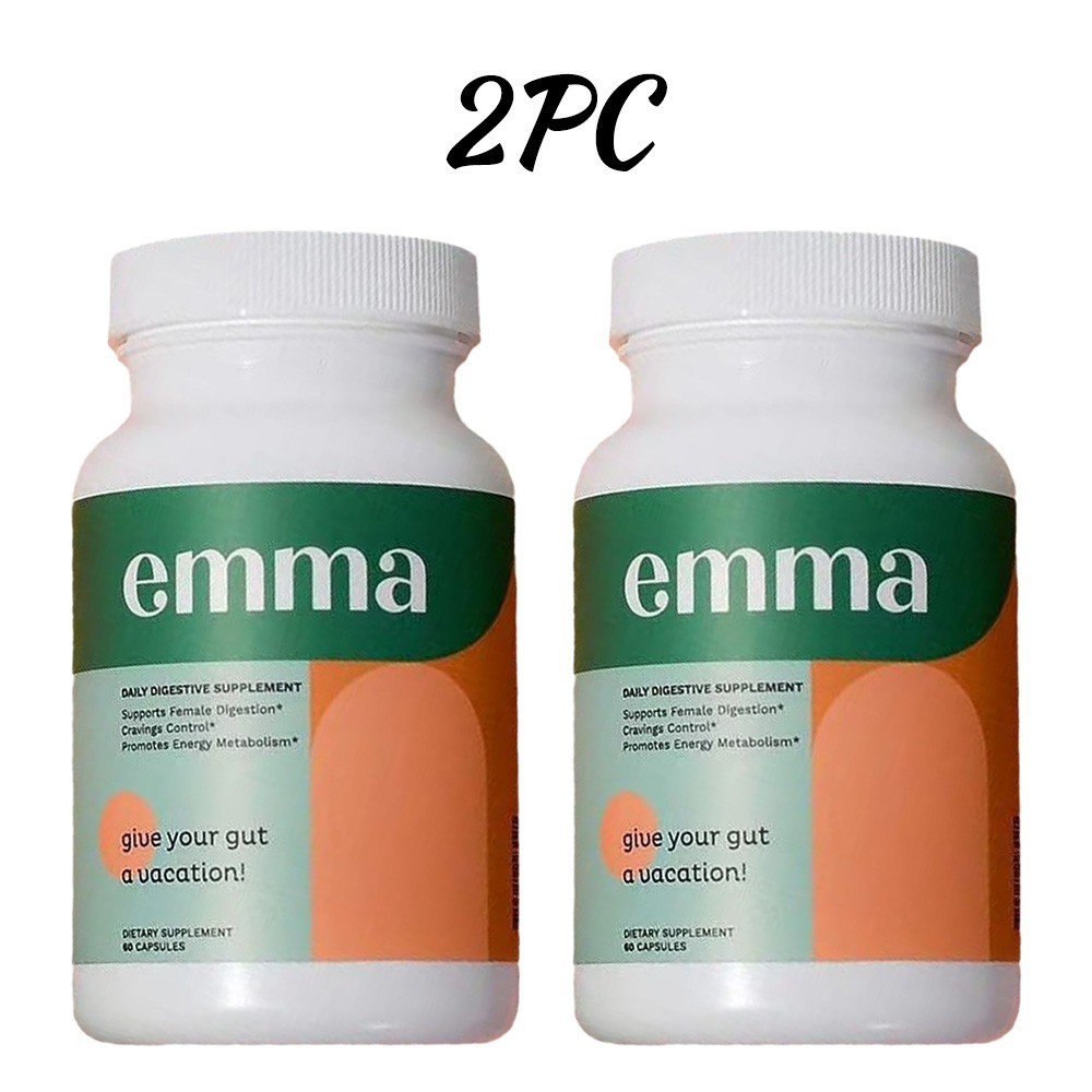 1-5 Pack Emma Relief Supplement Keto for Gut Bloating 60 Capsules New Exp11/2027