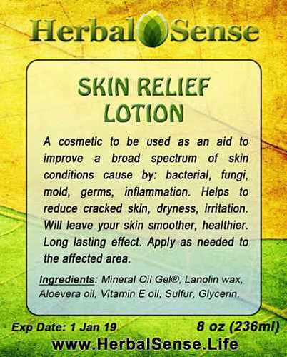 SKIN RELIEF Lotion – Anti-Rashes, Eczema, Psoriasis 8,16,32oz
