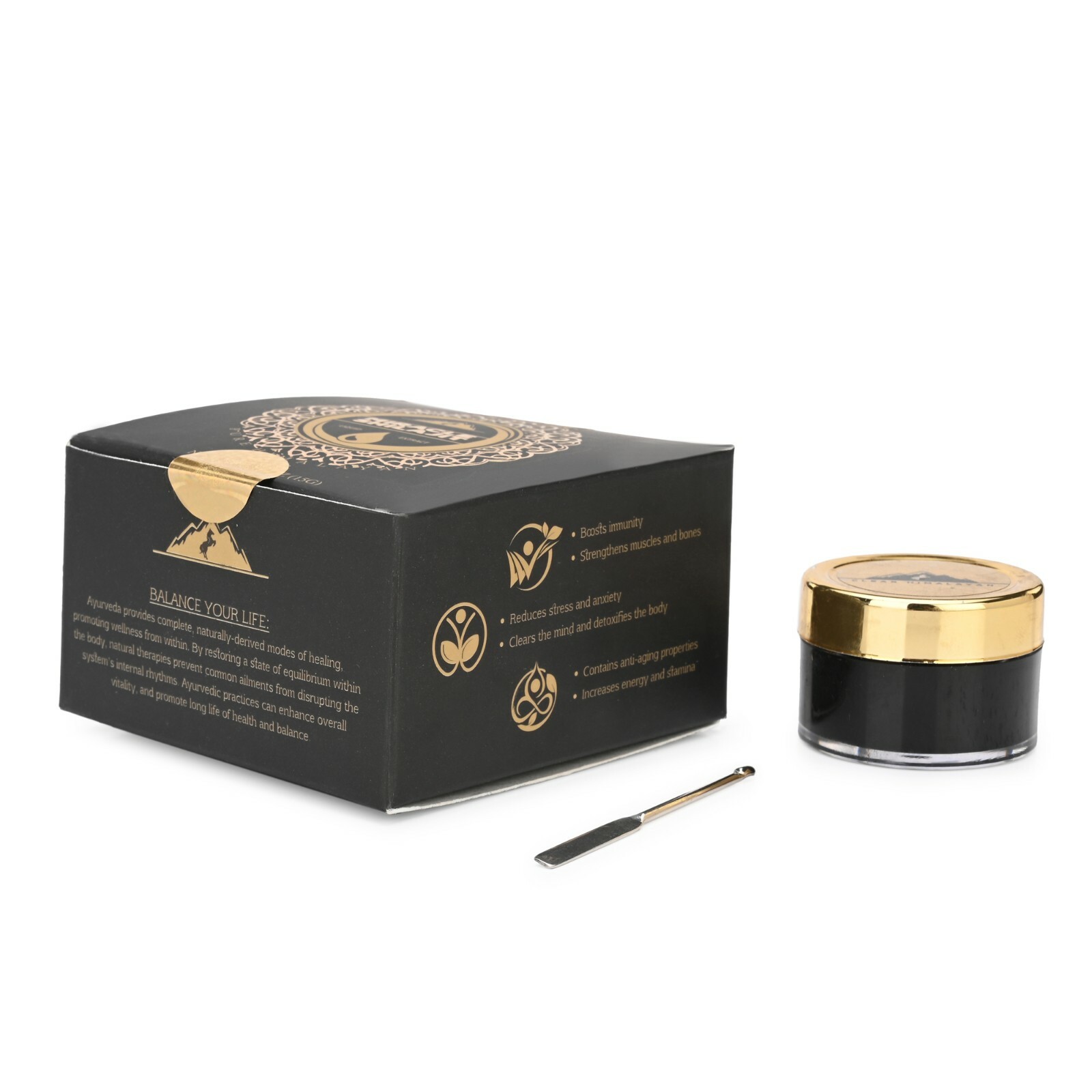 HIMALAYAN Shilajit 2 Box 30 GRAM Exp.10/2025 Organic Immunity Care 300 SERVINGS