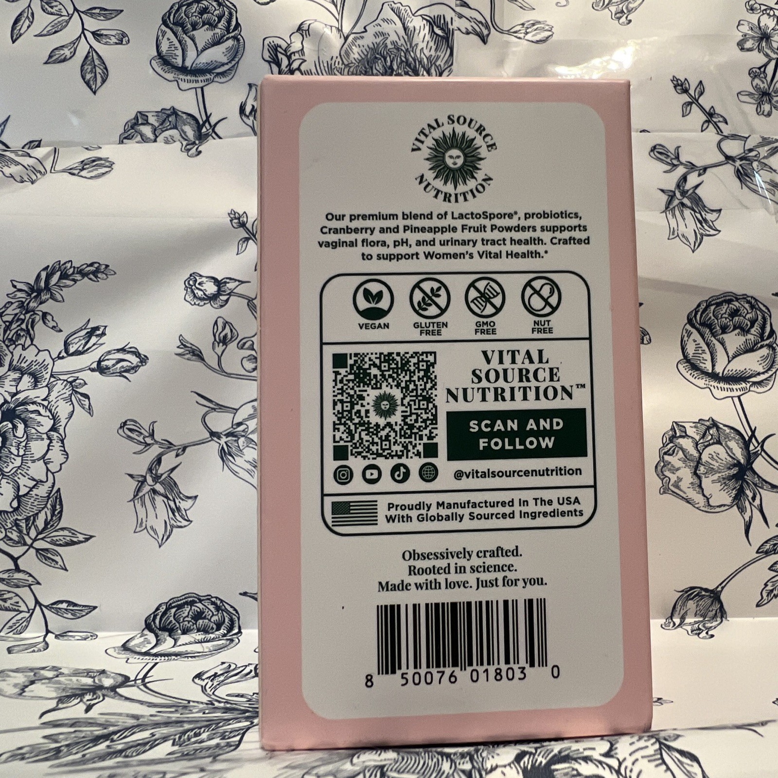 Vital Source Nutrition ViXi Feminine Balance 600mg 60 Capsules Vegan Exp 08/2027