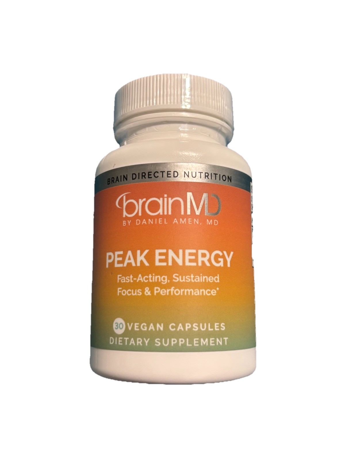 BrainMD Peak Energy PEAK ATP Paraxanthine Vegan Gluten-Free 30 Capsules