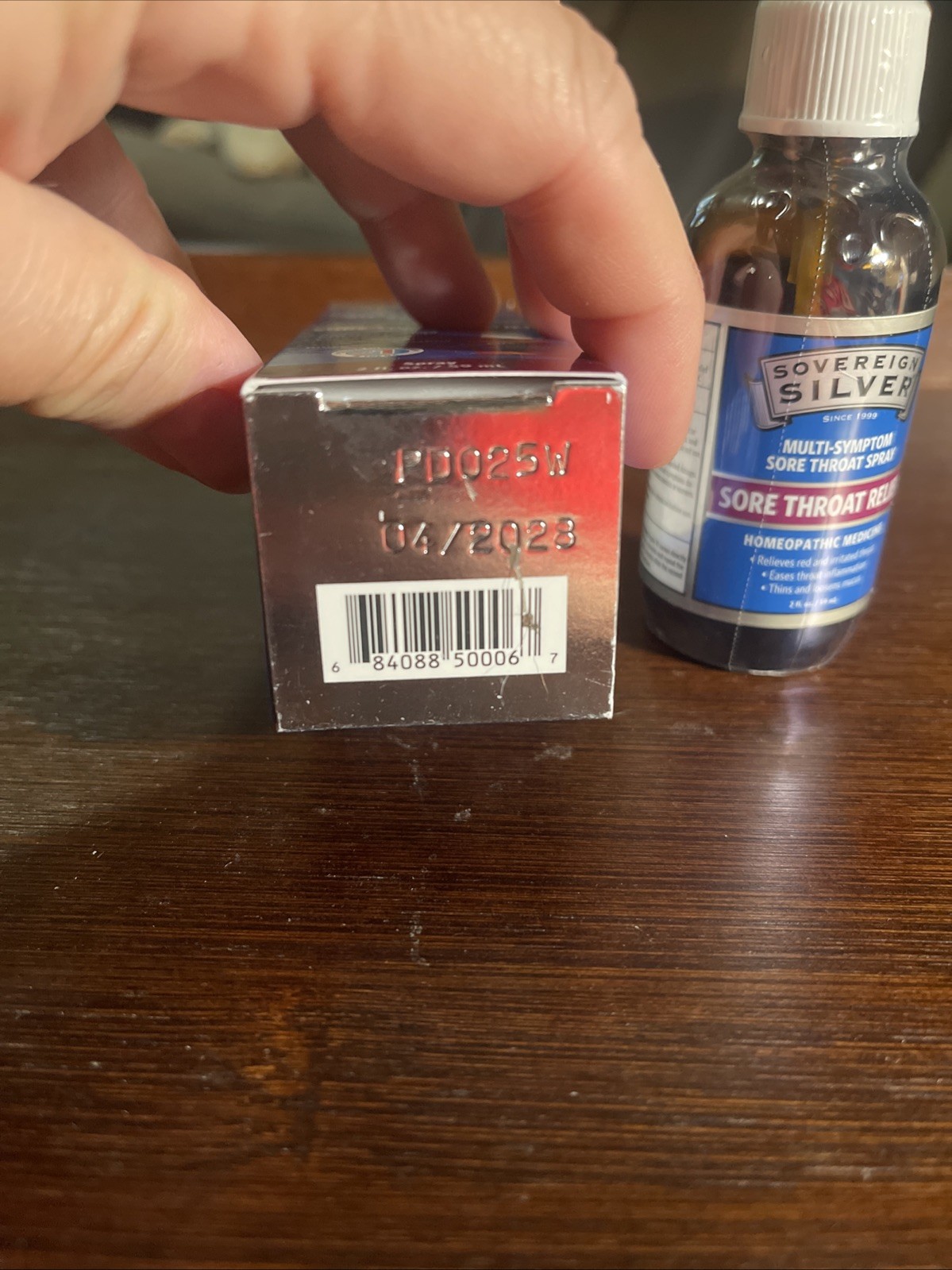 Sovereign Silver Multi-Symptom Sore Throat Spray 2 oz Homeopathic Medicine