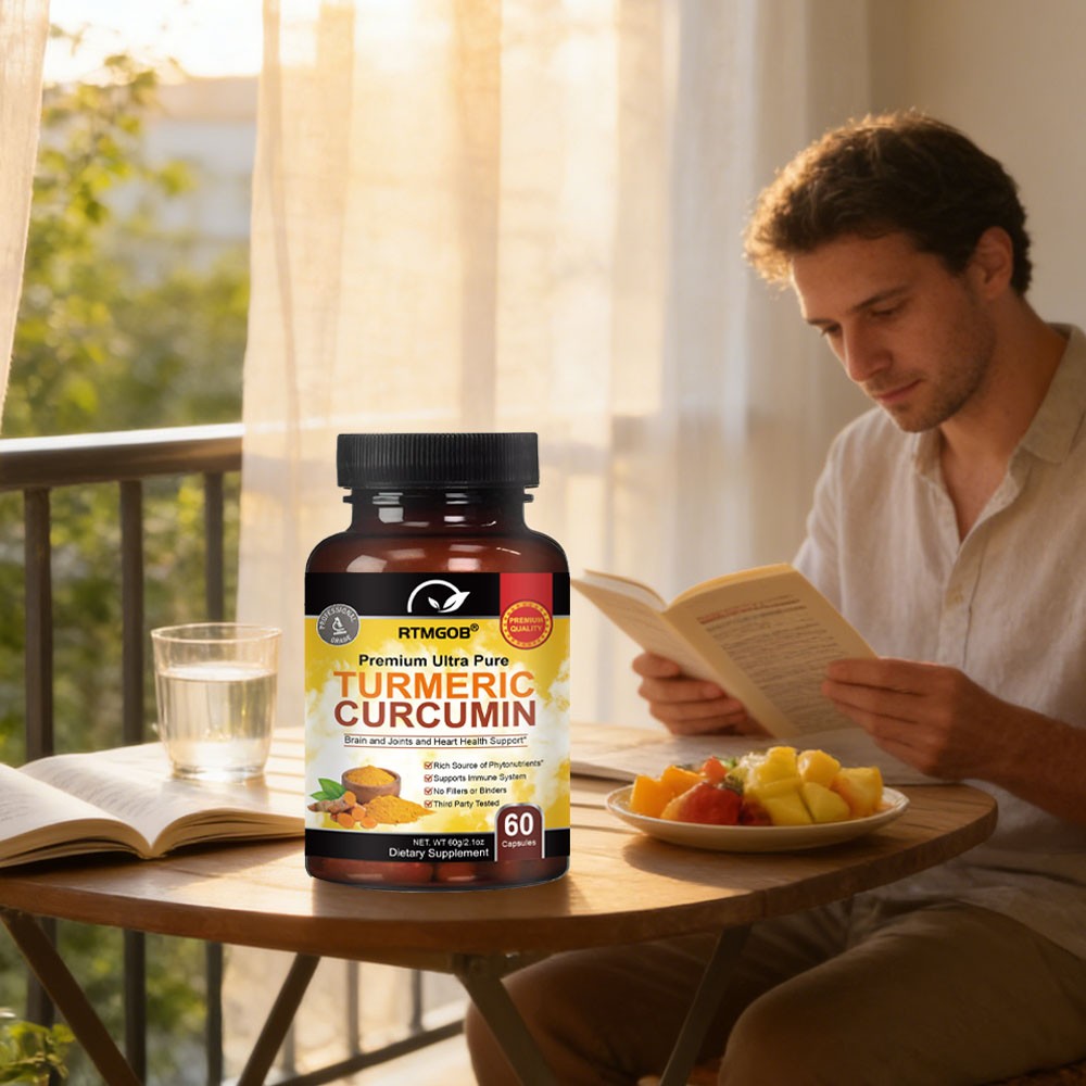 3 Bottles Turmeric Curcumin 2600mg with Ginger & Black Pepper Capsules For Adult