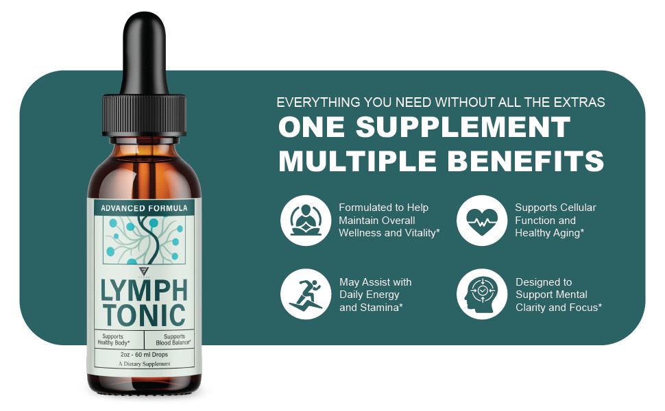 (3 Pack) Lymph Tonic Blood Support Drops, Lymphtonic Supplement (6 oz)