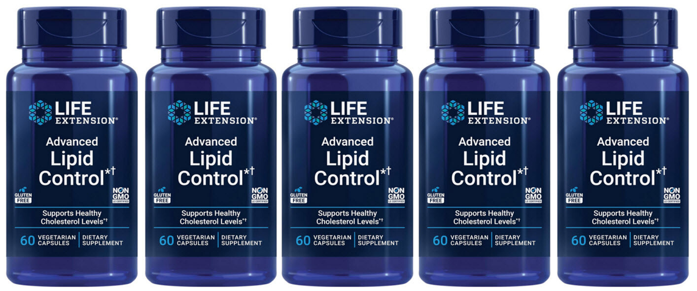ADVANCED LIPID CONTROL CHOLESTEROL HEART HEALTH 300 Caps 500 mg LIFE EXTENSION