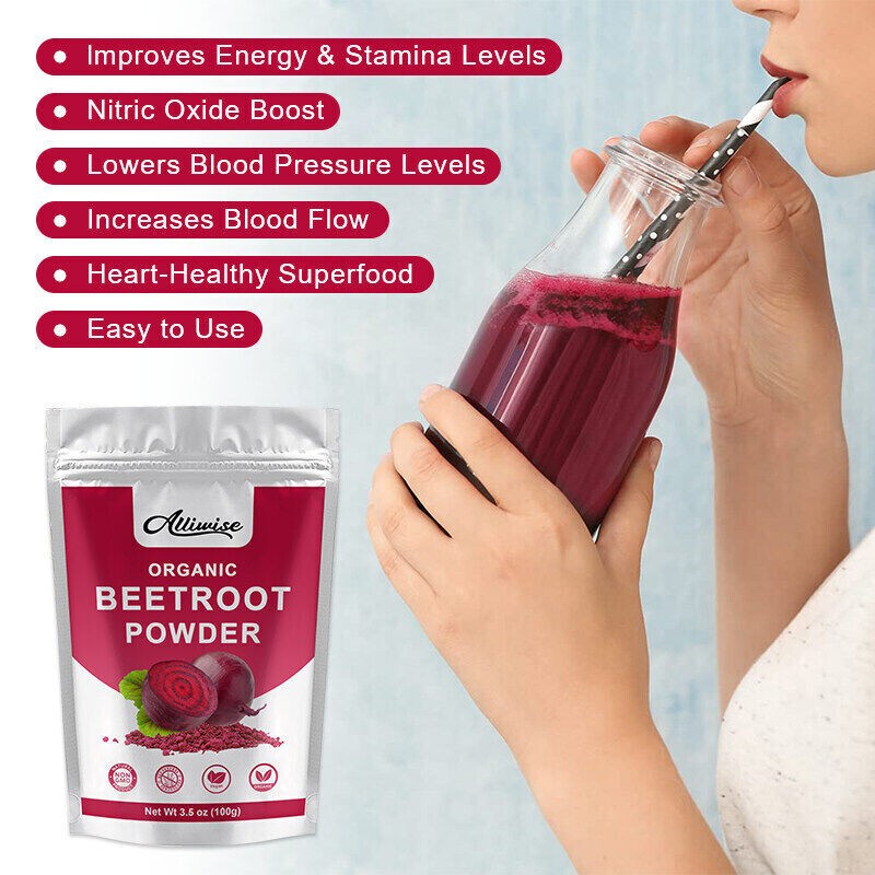 200G Organic Beet Root Nitric Oxide Booster Superfood Natural Vegan, Gluten-Free