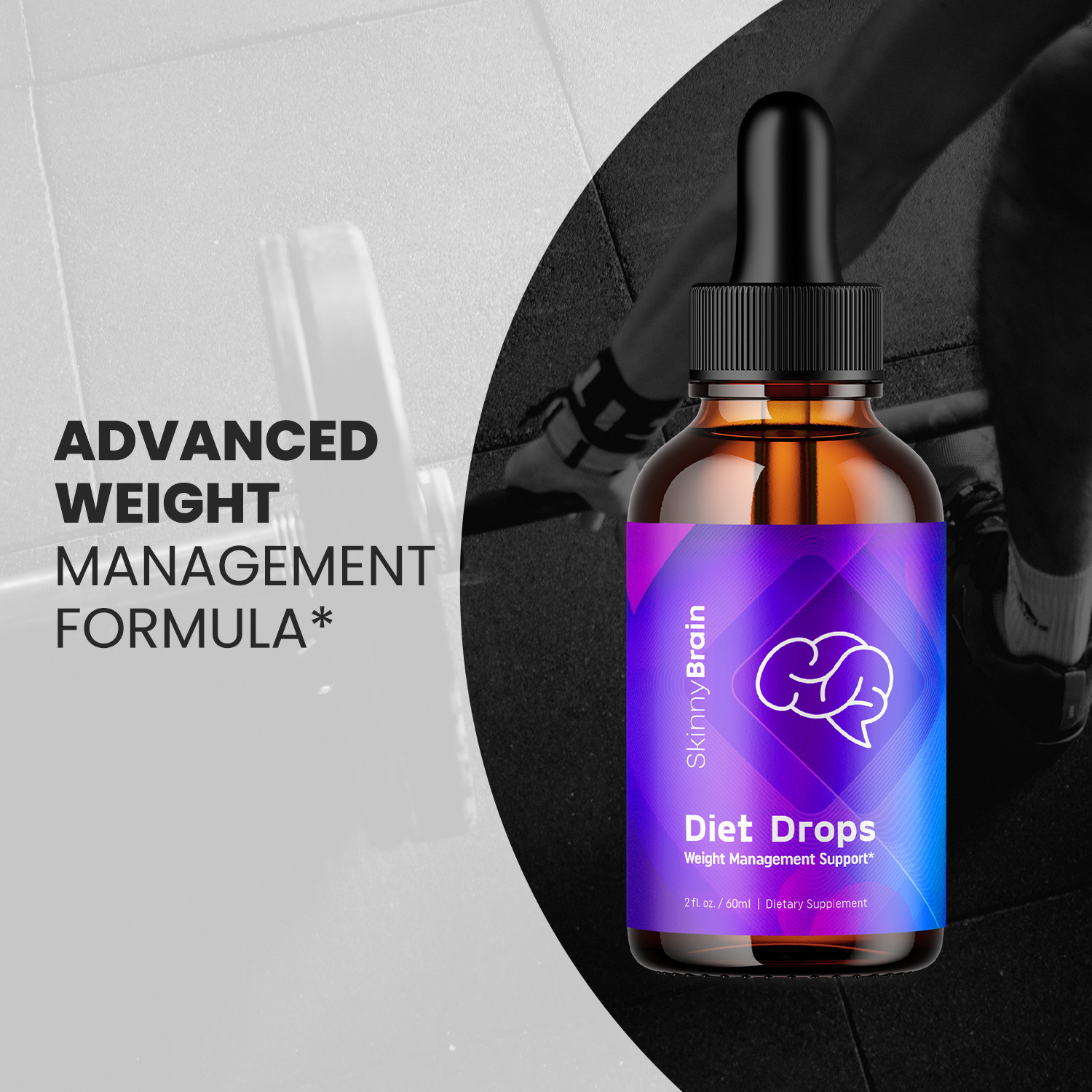 Skinny Brain Diet Drops – Liquid Drops for Weight Management & Support (2 Pack)