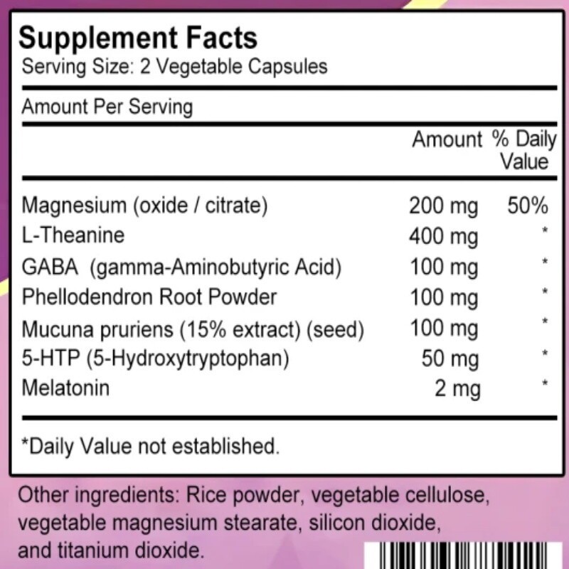 Advanced Sleep 120pills Improve Alertness Energy Promotes Balanced Sleep Cycle