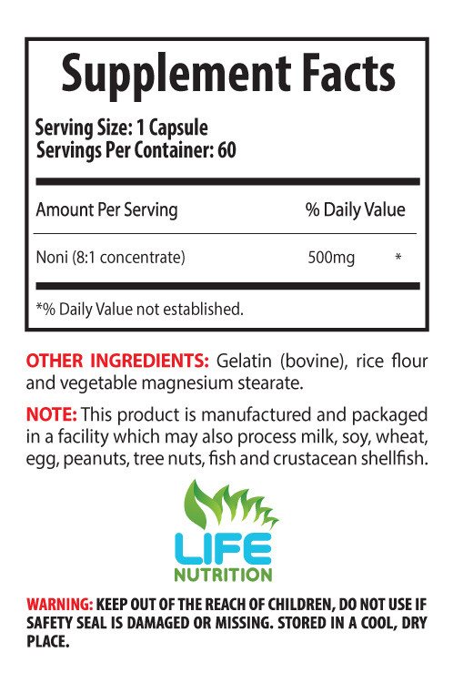reduce cholesterol levels – NONI EXTRACT 500mg – hormone balancing 3 Bottles
