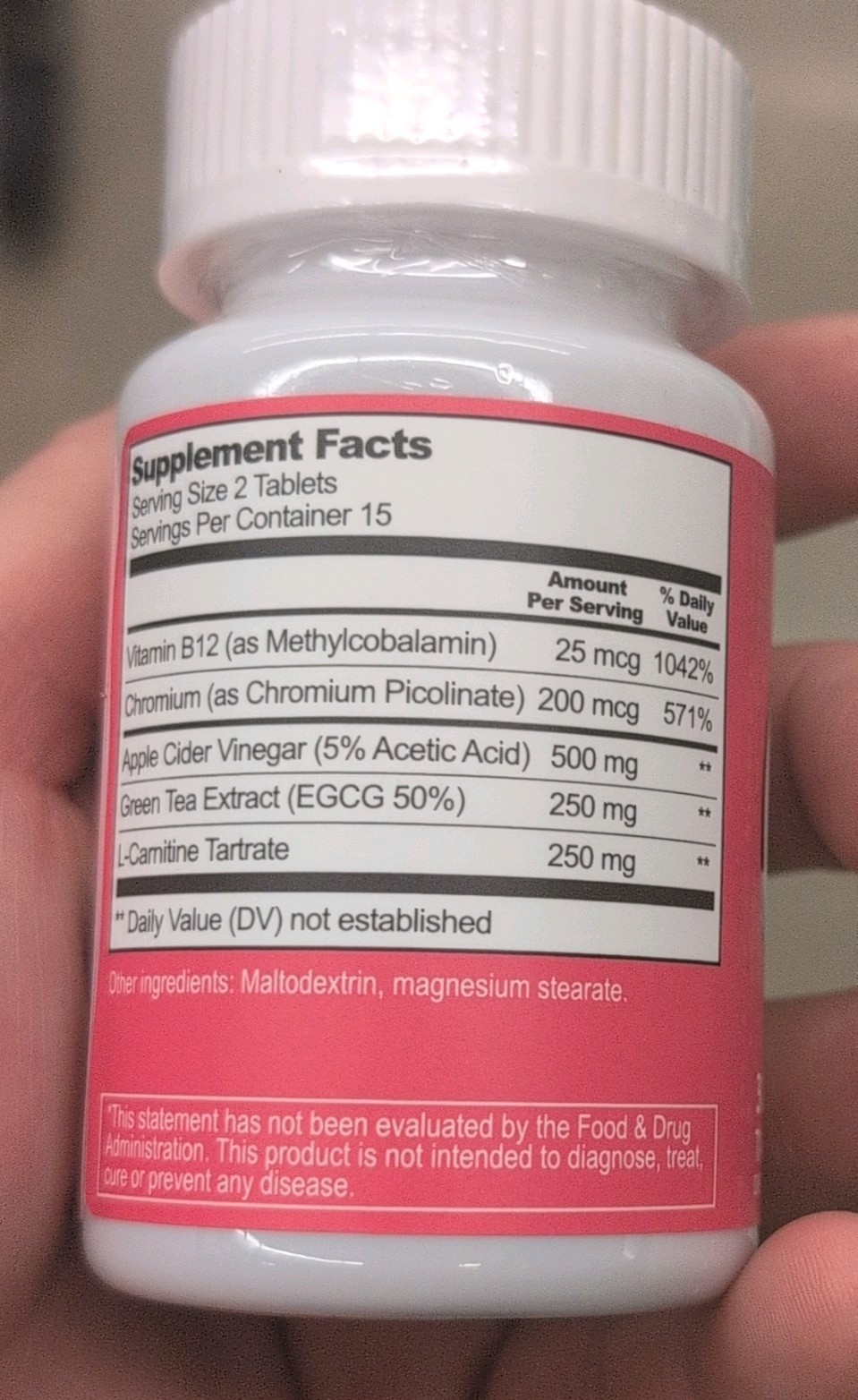 Continuum Metabolism Support Tablets Multi Purpose Blend 30 Count with B12 EGCG