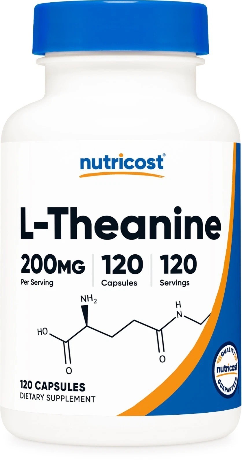 Nutricost L-Theanine 200mg, 120 Capsules, Double Strength – Non-GMO, Gluten Free