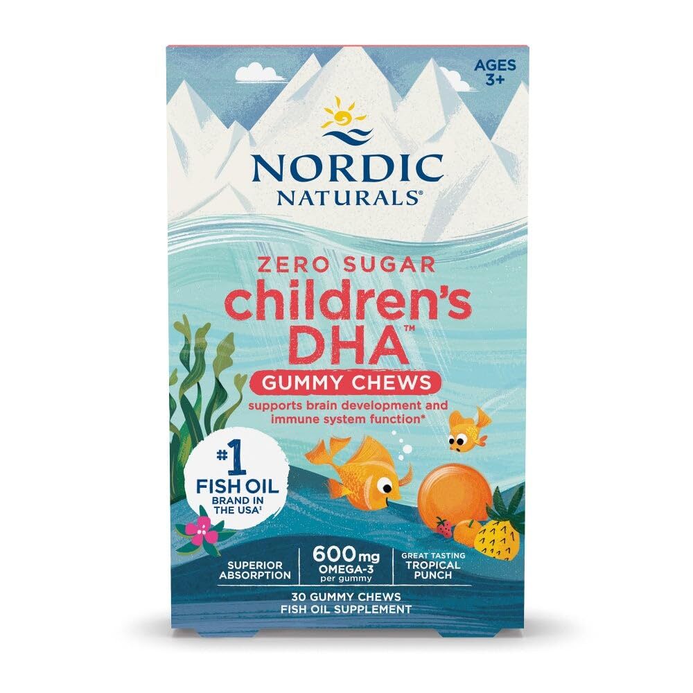 Nutritional Omega 3 Gummies For Kids 30 Count Tropical Punch Dha Epa