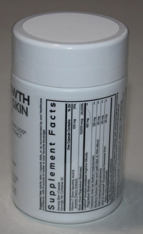 Hair Growth + Smooth Skin, Max, 30 Vegetable Capsules Exp 05/28 NEW