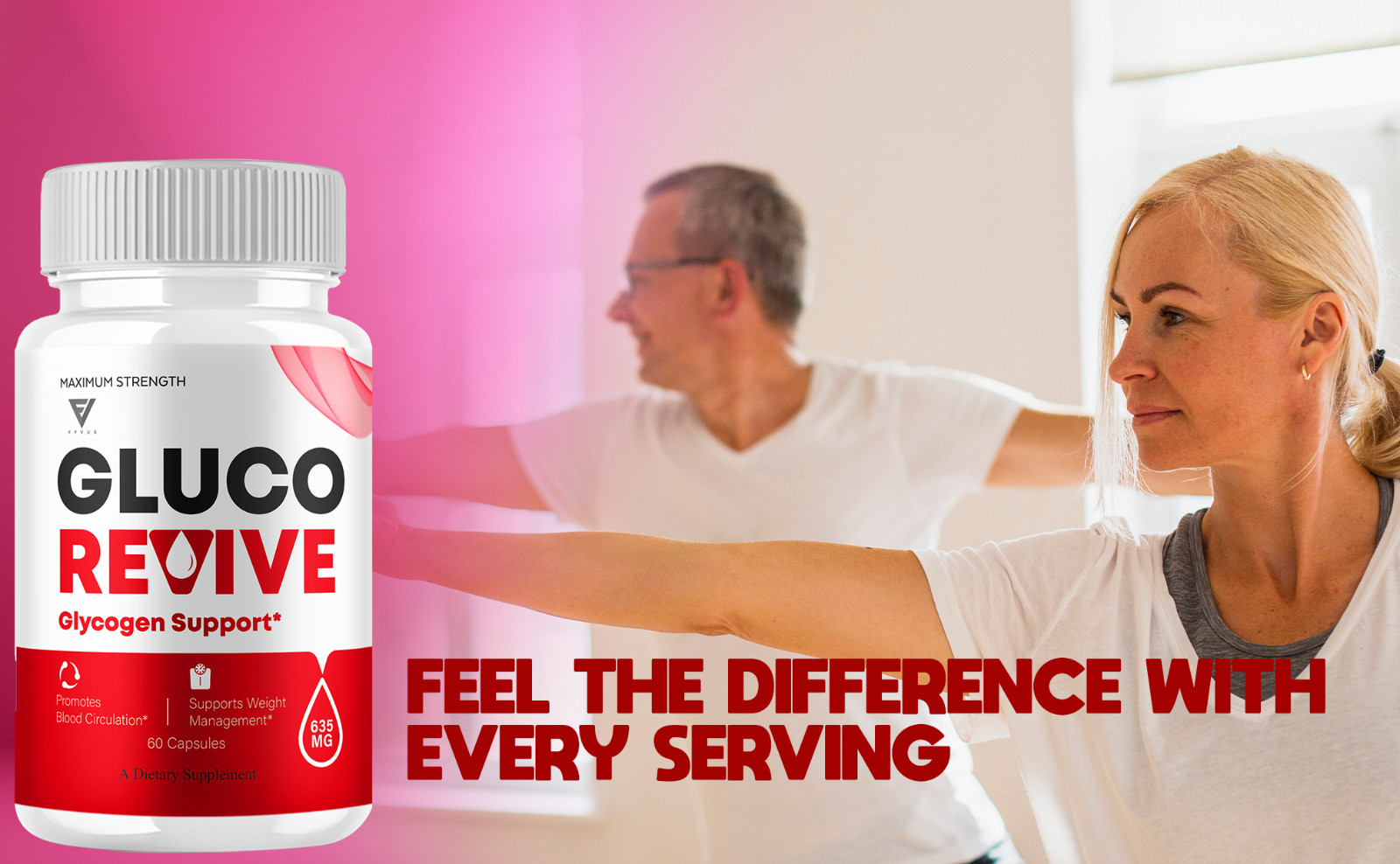 (5 Pack) Gluco Revive Blood Support Supplement GlucoRevive Pills (300 Capsules)