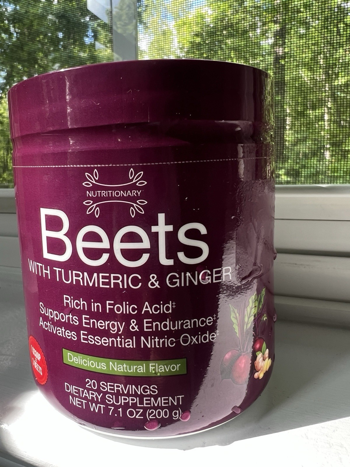 Nutritionary Beet, Turmeric & Ginger Powder Gluten-Free Dietary Supplement