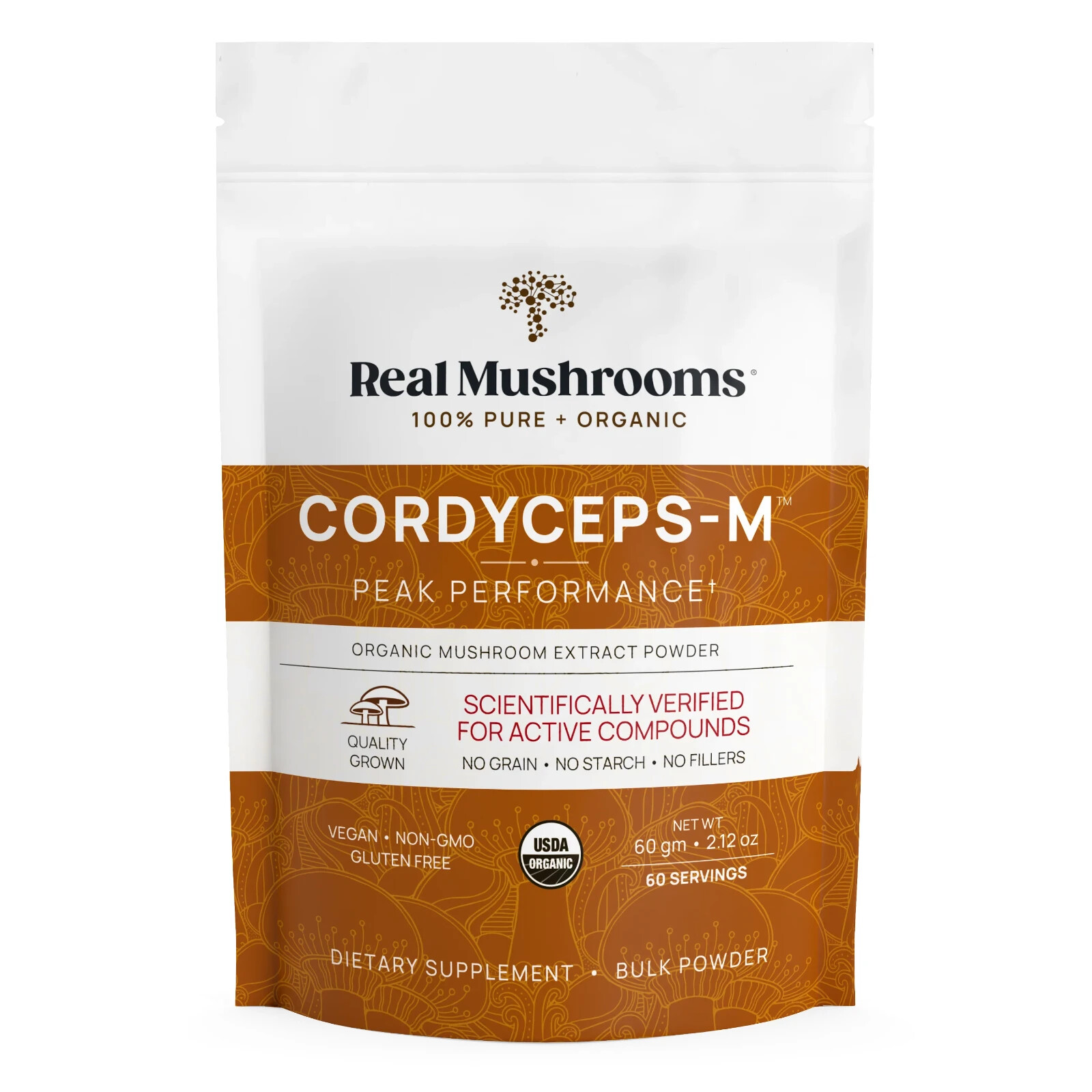 Real Mushrooms Cordyceps for Pets Bulk Powder Organic Extracts Non-GMO 60g NEW