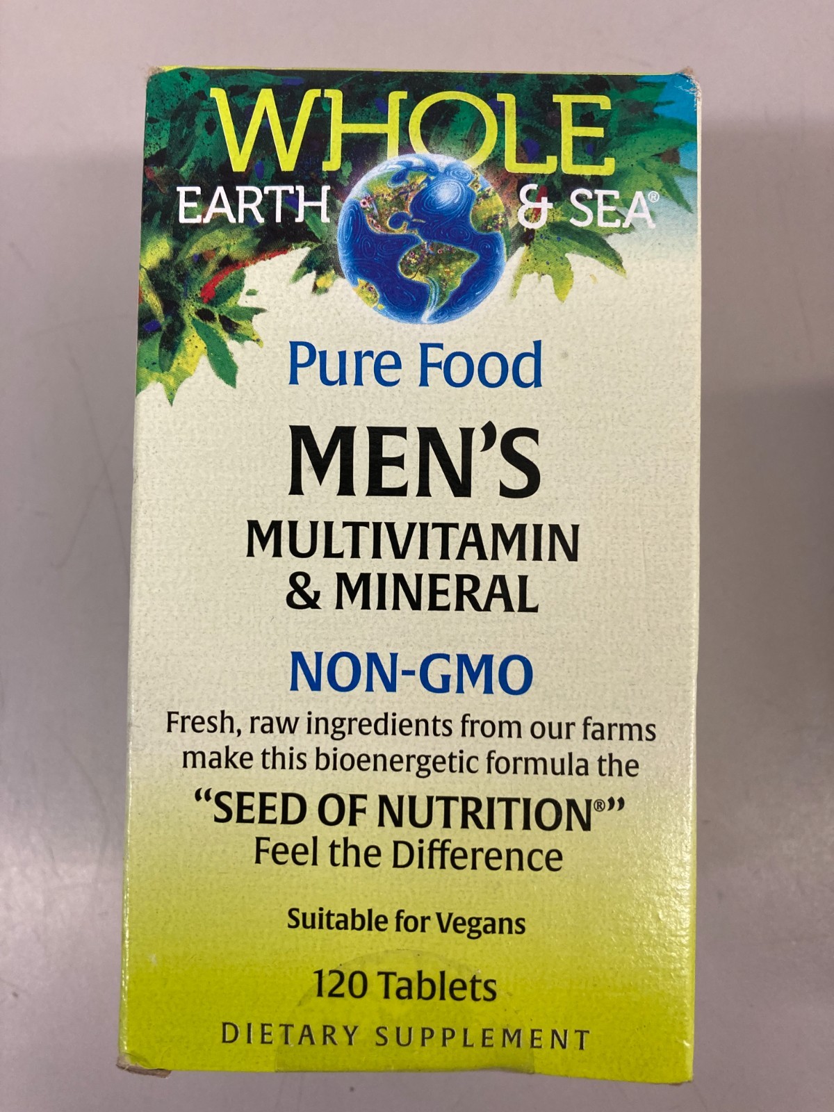 Whole Earth & Sea Pure Food Men’s Multivitamin & Mineral Supplement 120 Tablets