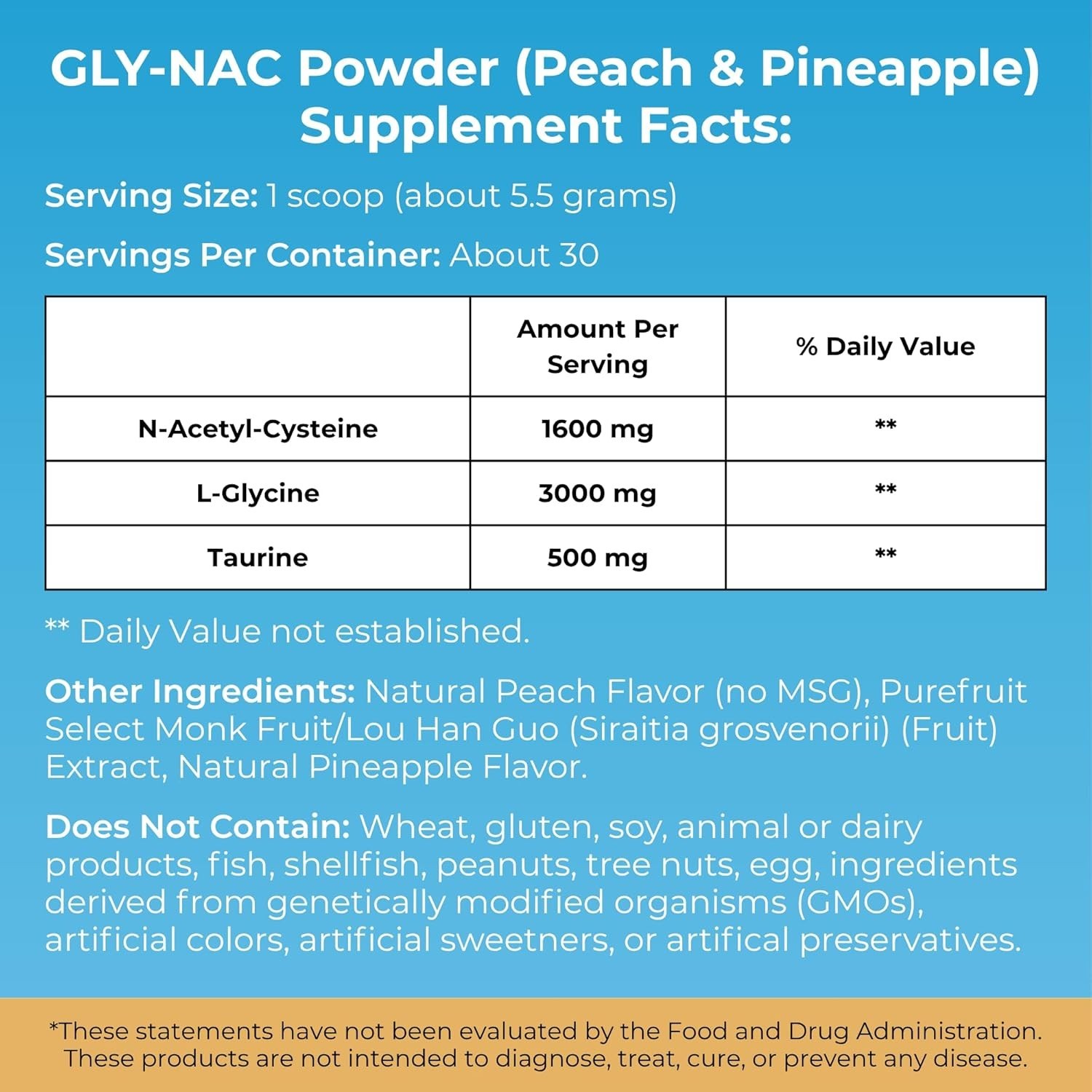 MYOXCIENCE NAC Glycine Supreme | N-Acetyl-L-Cysteine, Glycine, and Taurine Combi