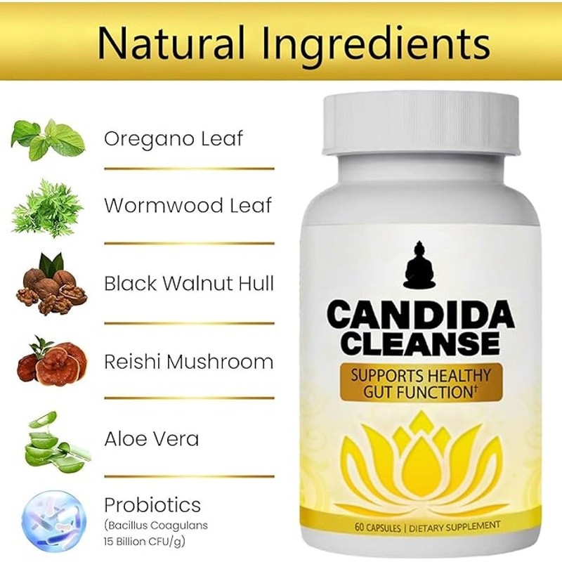 Candida Cleanse – Gut and Colon Support- NEW-U