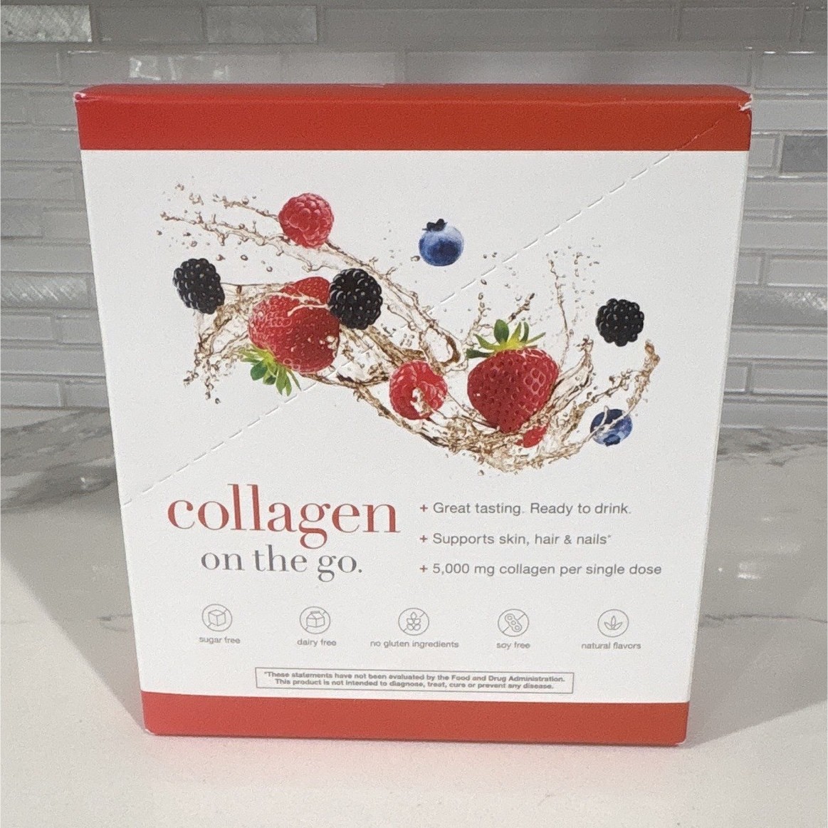 *NEW*Youtheory Collagen Liquid 5,000mg Sugar-Free Natural Berry Flavor 12 fl oz
