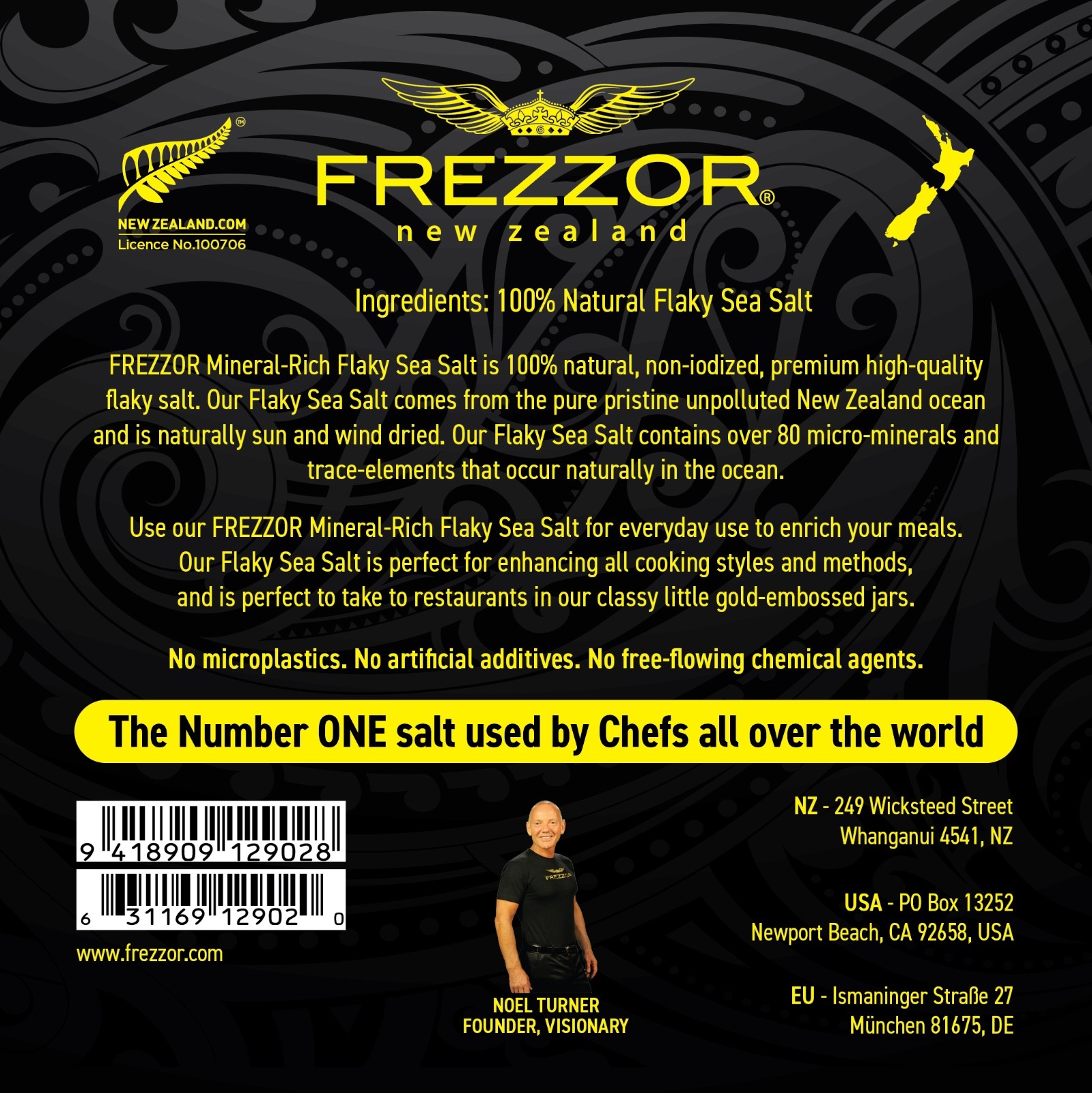 FREZZOR Natural Mineral Rich, Flaky Sea Salt