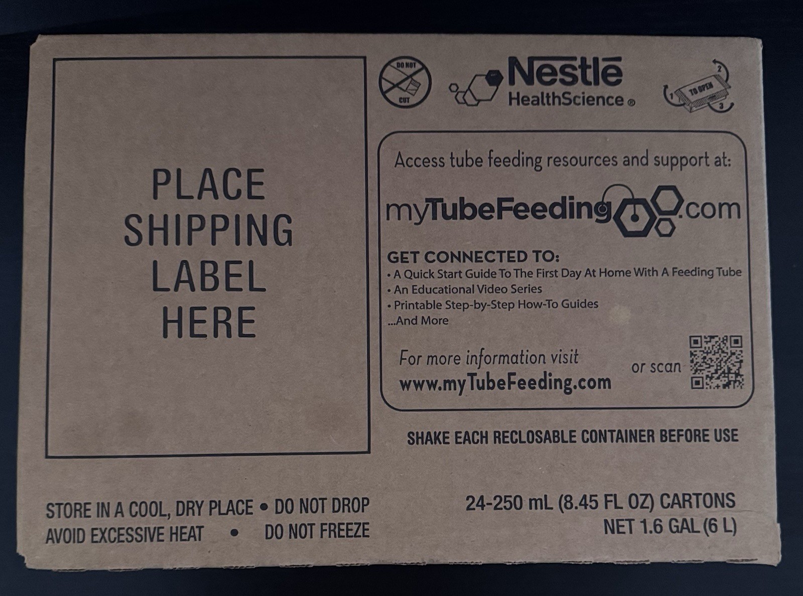 Nestle Isosource 1.5 Cal Tube Feeding Formula Unflavored 250 mL Carton 24ct 5/27