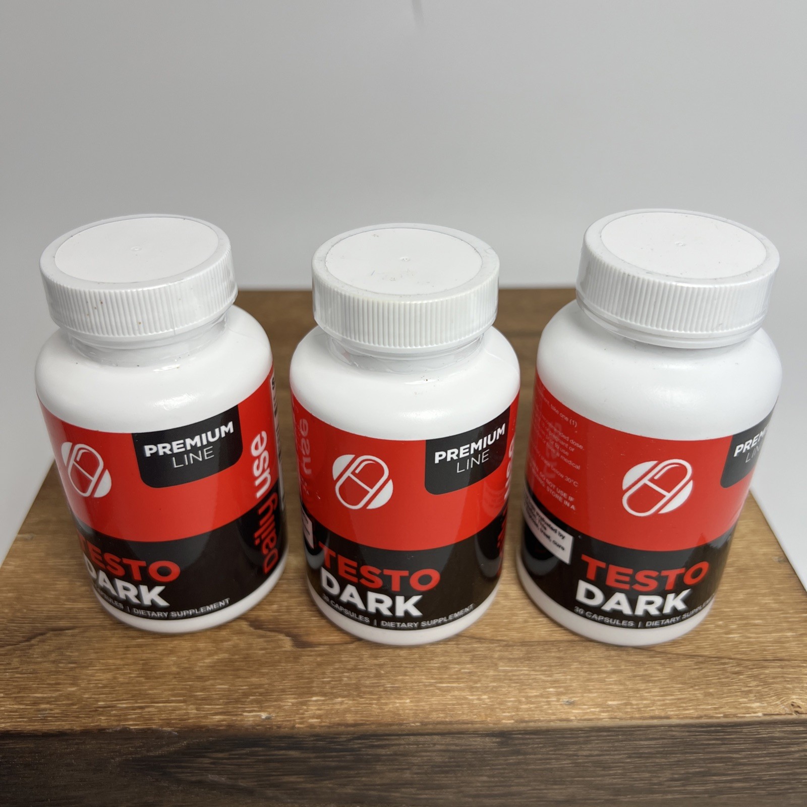 Testo Dark Capsules Testo Dark Premium Line BUNDLE 3 Bottles w/ 30 Capsules Each