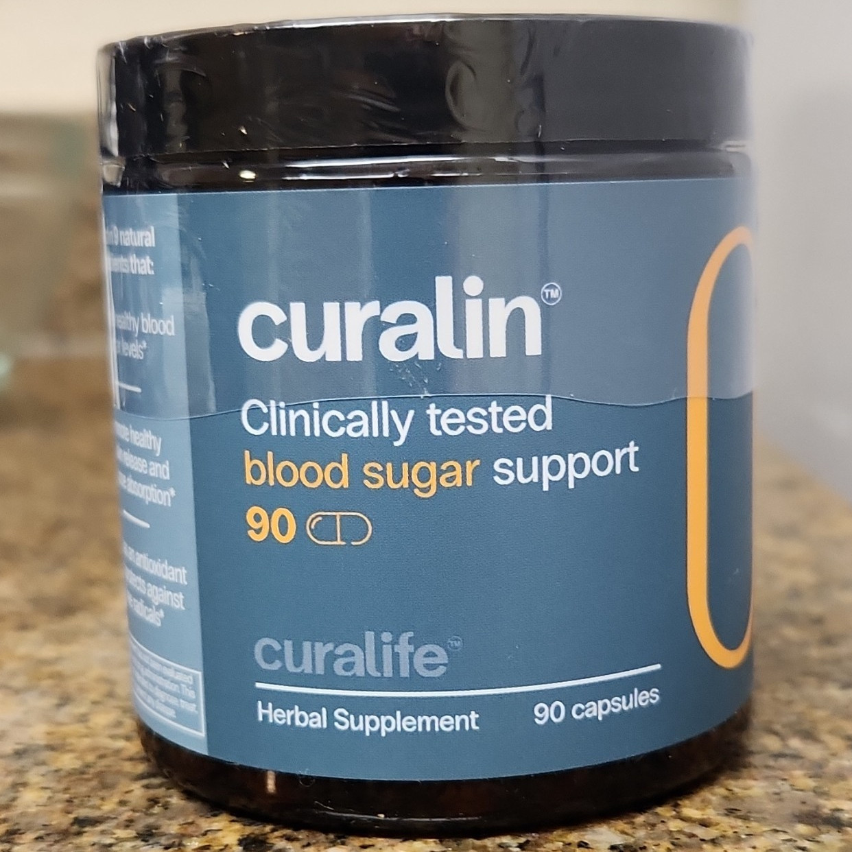 Curalife Curalin Blood Sugar Support Vegan Vegetarian Gluten Free 90 Capsules
