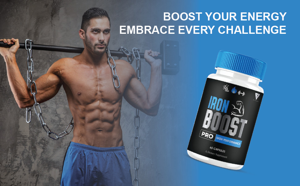 Iron Boost Pro High Performance Supplement, IronBoost (60 Capsules)
