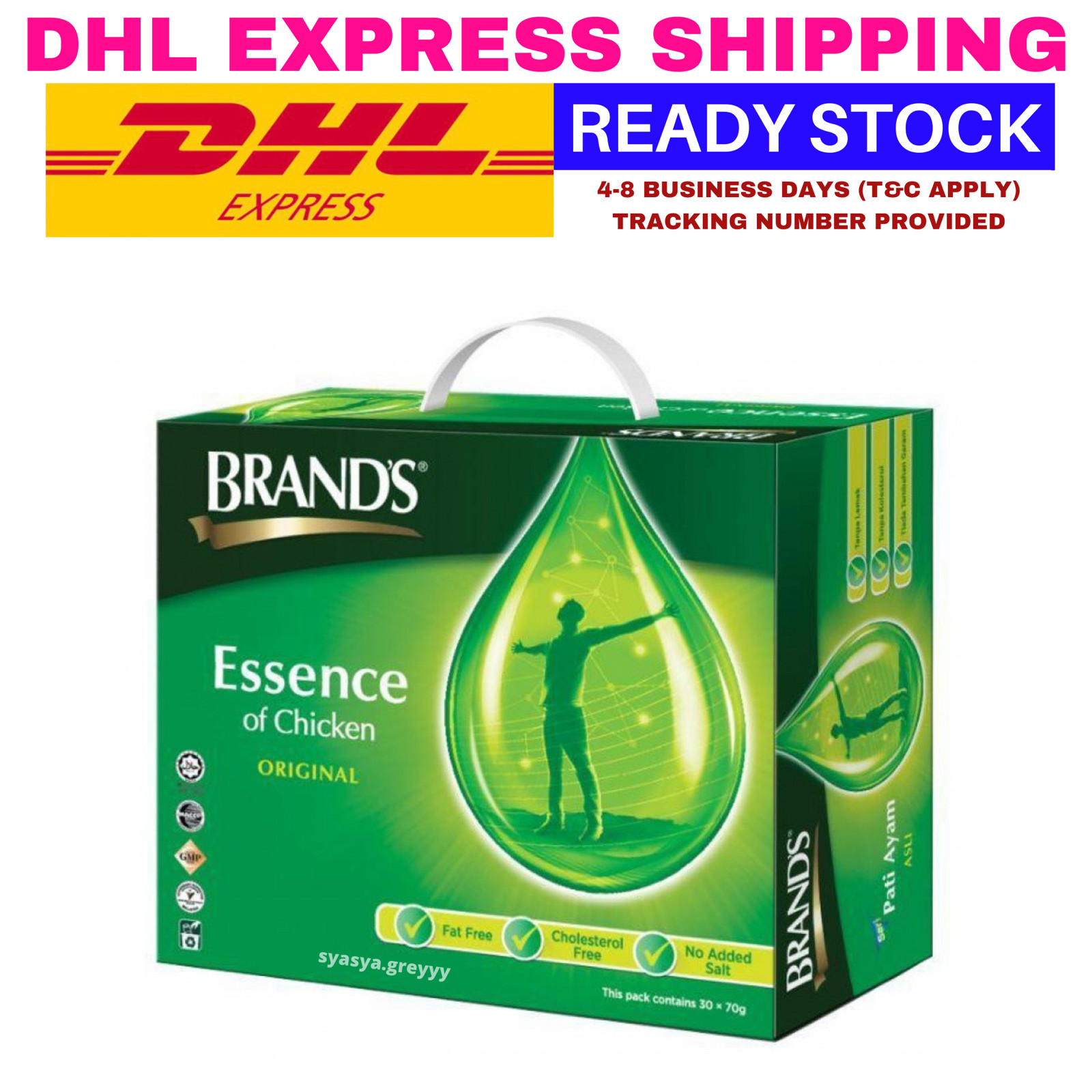 BRAND’S Essence of Chicken Original 70g x 30 Bottles FREE DHL EXPRESS Shipping