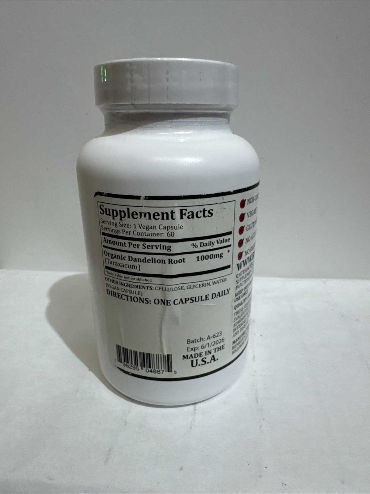 Remedy’s Nutrition Dandelion Two Month Supply 6/1/2026 New Sealed