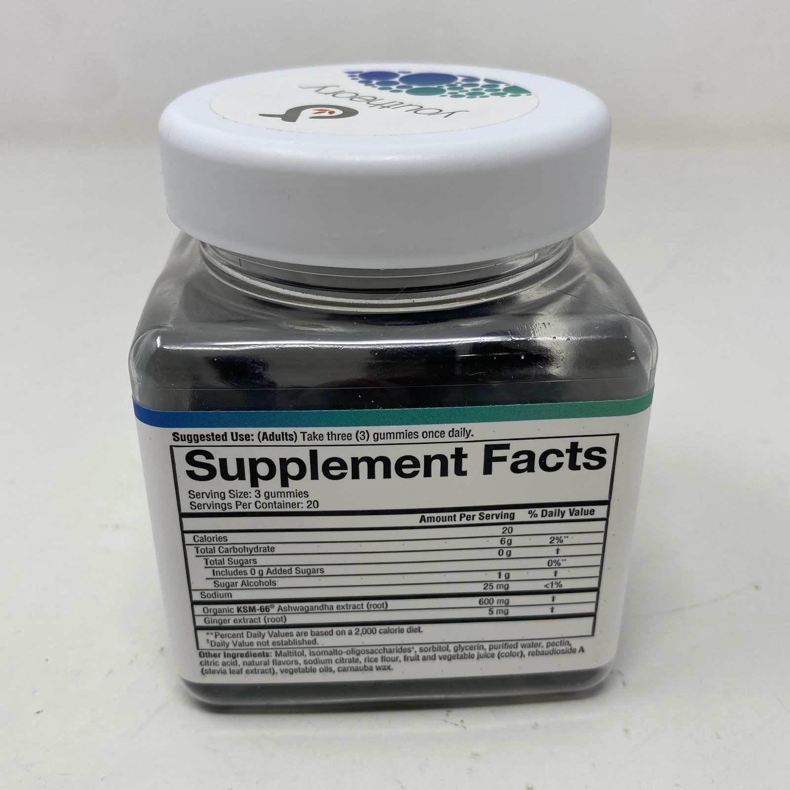 Youtheory Ashwagandha KSM-66 Blueberry Gummies, 60ct Zero Sugar