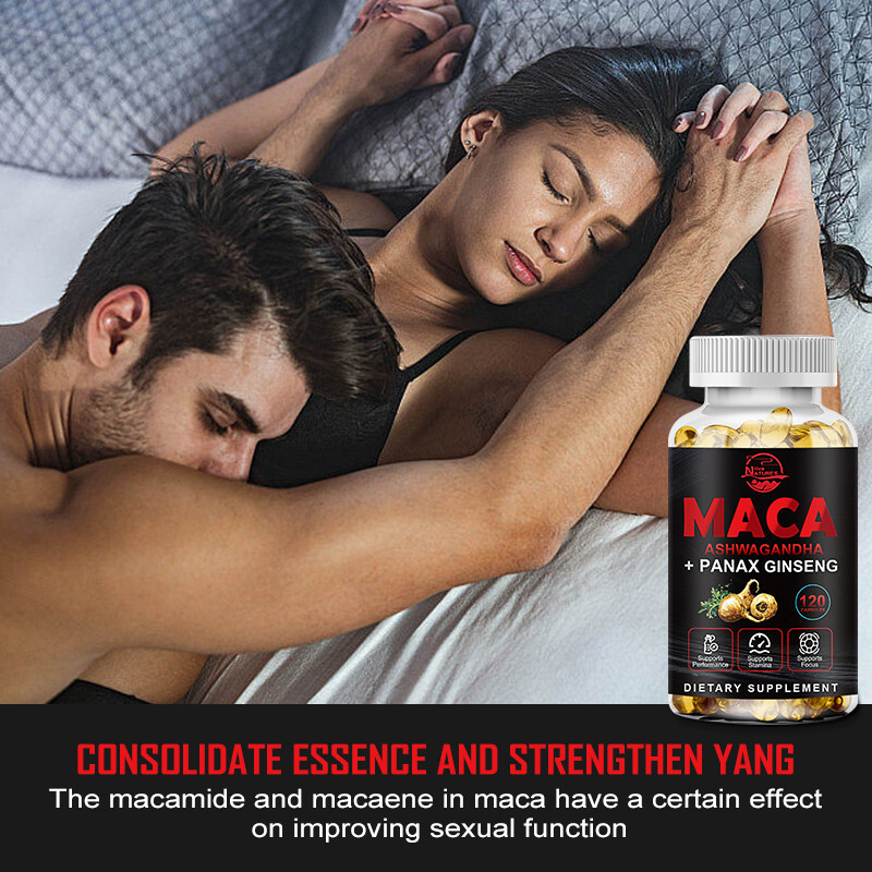 Organic Maca Root Capsules | 120 Pills | Peruvian Maca Extract for Men&Women