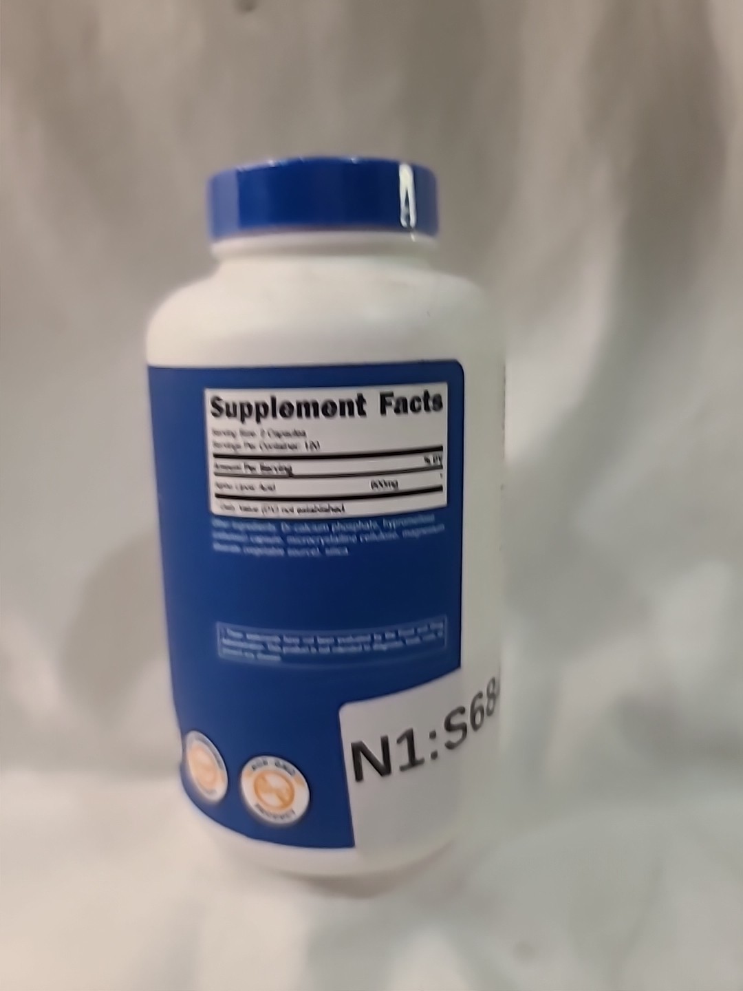 Nutricost Alpha Lipoic Acid – 600mg Per Serving – 240 Capsules Exp:07/2027