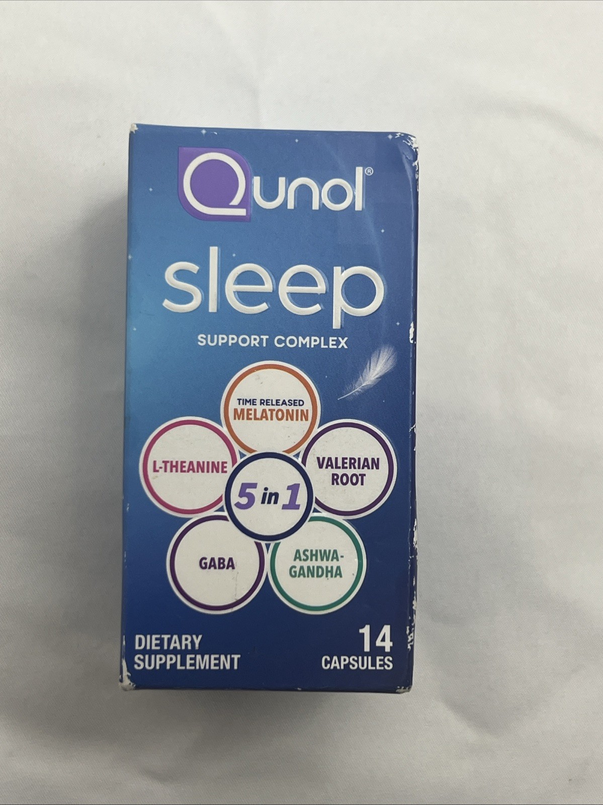 NEW! Qunol Sleep Support Dietary Supplement 14 CAPSULES Exp 1/27